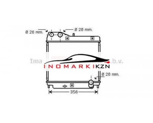 Купить Радиатор HONDA JAZZ 1.2 1.4 02-04 на HONDA JAZZ / FIT GD в Казани