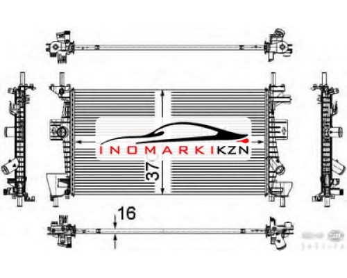 Заказать Радиатор FORD FOCUS C-MAX 1.6 10- в Казани
