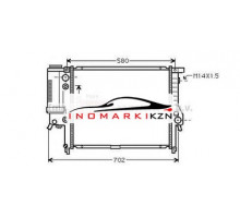 Радиатор BMW E34 2.0 2.5 89-98 на BMW 5er III (E34) (1988–1996)