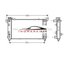 Радиатор CHRYSLER VOYAGER 2.0-3.3 95-02 на CHRYSLER VOYAGER GS