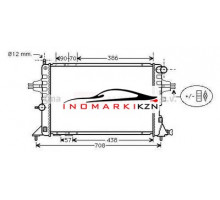 Радиатор OPEL ASTRA 1.7TD 98- на OPEL ZAFIRA A