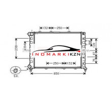 Радиатор ALFA ROMEO 156 1.8-2.5 00-07