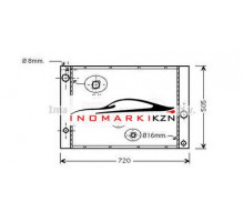 Радиатор BMW E60 E61 E63 2.5-3.0 02-
