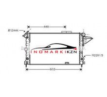 Радиатор OPEL VECTRA A 1.8 2.0 1.7D 88-96 на Opel Vectra A (1988–1995)