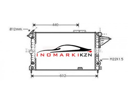 Купить Радиатор OPEL VECTRA A 1.8 2.0 1.7D 88-96 на Opel Vectra A (1988–1995) в Казани