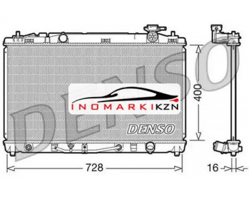 Заказать Радиатор охлаждение двигателя DENSO DRM50042 на Toyota Camry VI (XV40) (2006–2009) в Казани