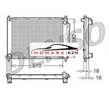 Радиатор DENSO DRM23100 на Renault Clio III (2005–2009)