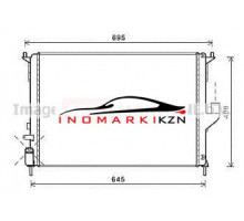 Радиатор RENAULT DUSTER LOGAN SANDERO LADA LARGUS 1.2-1.6 1.5D +A C 09-