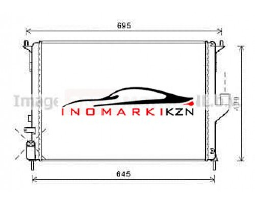 Купить Радиатор RENAULT DUSTER LOGAN SANDERO LADA LARGUS 1.2-1.6 1.5D +A C 09- в Казани