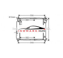 Радиатор CHEVROLET AVEO 1.2 1.4 M T 05-