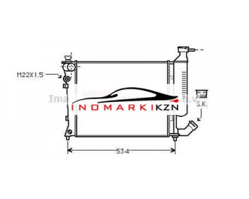 Заказать Радиатор CITROEN XSARA 1.4 1.6 93-05 в Казани