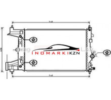 Радиатор OPEL ASTRA J 1.6 M T 09-