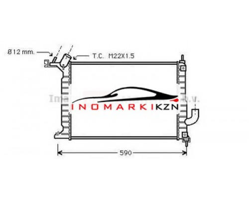 Купить Радиатор OPEL VECTRA 2.0TD M T 97-03 в Казани