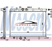 Радиатор двигателя NISSENS 63502A