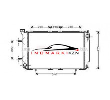 Радиатор SUBARU LEGACY 2.5 94-00 на Subaru Legacy II (1993–1999)
