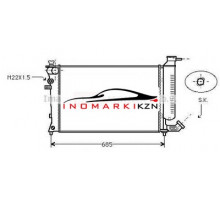 Радиатор CITROEN XSARA 1.4-1.8 93-05