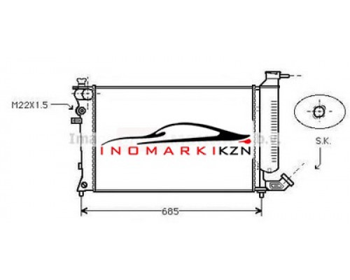 Заказать Радиатор CITROEN XSARA 1.4-1.8 93-05 в Казани