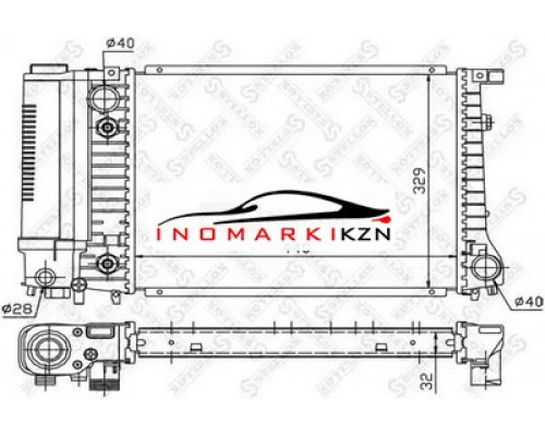 Заказать Радиатор охлаждение двигателя STELLOX 1025565SX на BMW 5er III (E34) (1988–1996) в Казани