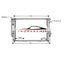 Радиатор BMW E34 3.0 2.4TD 89-96