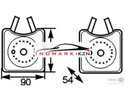 Заказать Радиатор масляный VAG A4 1.6-1.9 02- BORA CADDY GOLF 1.8-2.0 00- в Казани