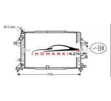 Радиатор OPEL ASTRA H 1.9 CDTi 04-