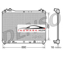 Радиатор охлаждение двигателя DENSO DRM47017 на Suzuki Grand Vitara III (2005–2008)