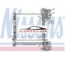 Радиатор двигателя NISSENS 62561A на Mercedes-Benz Vito I (W638) (1996–2003)