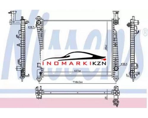 Купить Радиатор JEEP CHEROKEE 5.7 A T 10- на Jeep Grand Cherokee IV (WK2) (2010–2013) в Казани