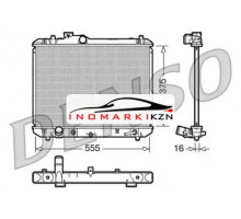 Радиатор двигателя DENSO DRM47007 на Suzuki Swift III (2004–2011)