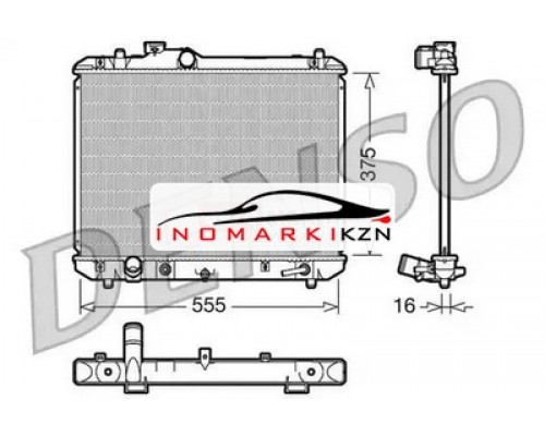 Заказать Радиатор двигателя DENSO DRM47007 на Suzuki Swift III (2004–2011) в Казани
