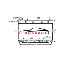 Радиатор HONDA JAZZ 1.4 А T 05-