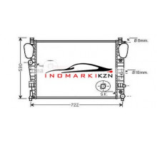 Радиатор MB W220 5.5-6.5 3.2D 4.0D 99-06