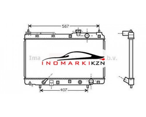 Купить Радиатор HONDA CR-V 2.0 A T 95-03 на HONDA CR-V 1, RD в Казани