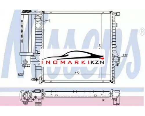 Заказать Радиатор двигателя NISSENS 60623A на BMW 3er III (E36) (1990–2000) в Казани