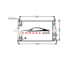 Радиатор MAZDA 3 2.0 2.5 09-