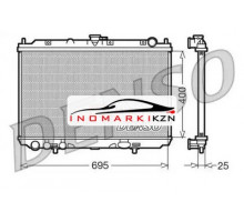 Радиатор охлаждение двигателя DENSO DRM46016