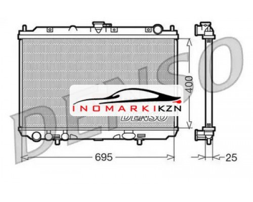 Заказать Радиатор охлаждение двигателя DENSO DRM46016 в Казани