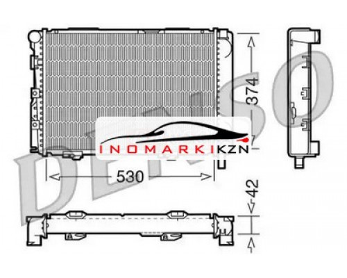 Заказать Радиатор охлаждение двигателя DENSO DRM17025 на Mercedes-Benz E-klasse AMG I (W124) (1994–1996) в Казани
