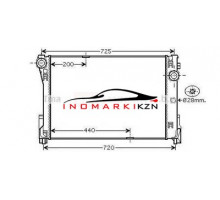 Радиатор MB W204 W212 1.6-3.5 2.0D-2.5D M T 07- на MERCEDES C-CLASS W204
