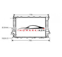 Радиатор AUDI A100 A6 1.8-2.3 2.4 2.5D 91-98