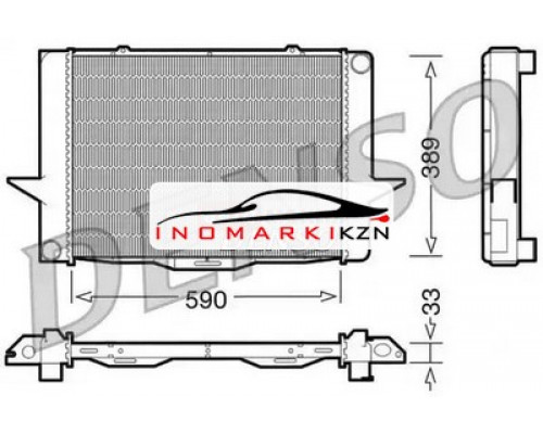 Заказать Радиатор охлаждение двигателя DENSO DRM33040 в Казани