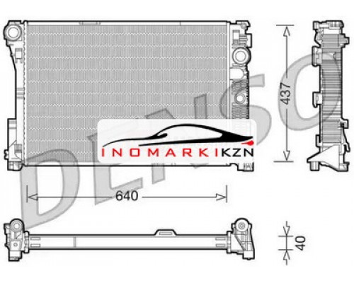 Купить Радиатор двигателя DENSO DRM17045 на Mercedes-Benz C-klasse III (W204) (2006–2011) в Казани