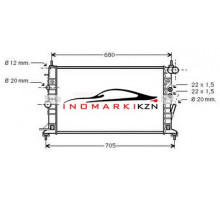 Радиатор OPEL VECTRA B 2.5 2.6 95-03
