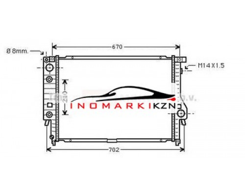 Купить Радиатор BMW E34 3.0-3.8 88-96 в Казани
