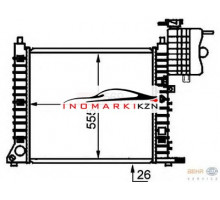 Радиатор MB VITO 2.0-2.8 2.0D 2.2D 96-05 на Mercedes-Benz Vito I (W638) (1996–2003)