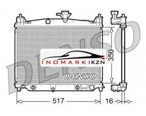 Заказать Радиатор двигателя DENSO DRM44019 на Mazda 2 II (DE) (2007–2010) в Казани