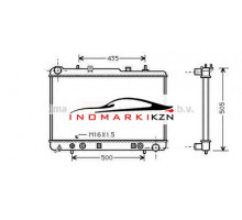 Радиатор SSANGYONG MUSSO 3.2 96-