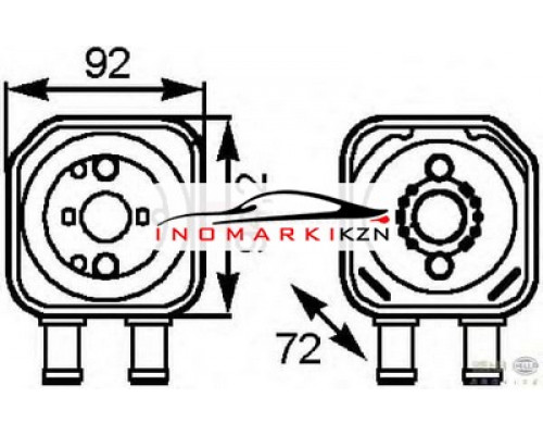 Купить Радиатор масляный VAG A4 A6 A8 PASSAT T5 2.3-3.2 1.9TD -05 в Казани