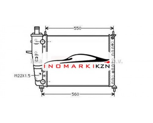 Заказать Радиатор FIAT BRAVO 1.6 95- в Казани