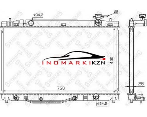 Заказать Радиатор охлаждение двигателя STELLOX 1026332SX на Toyota Camry VI (XV40) (2006–2009) в Казани